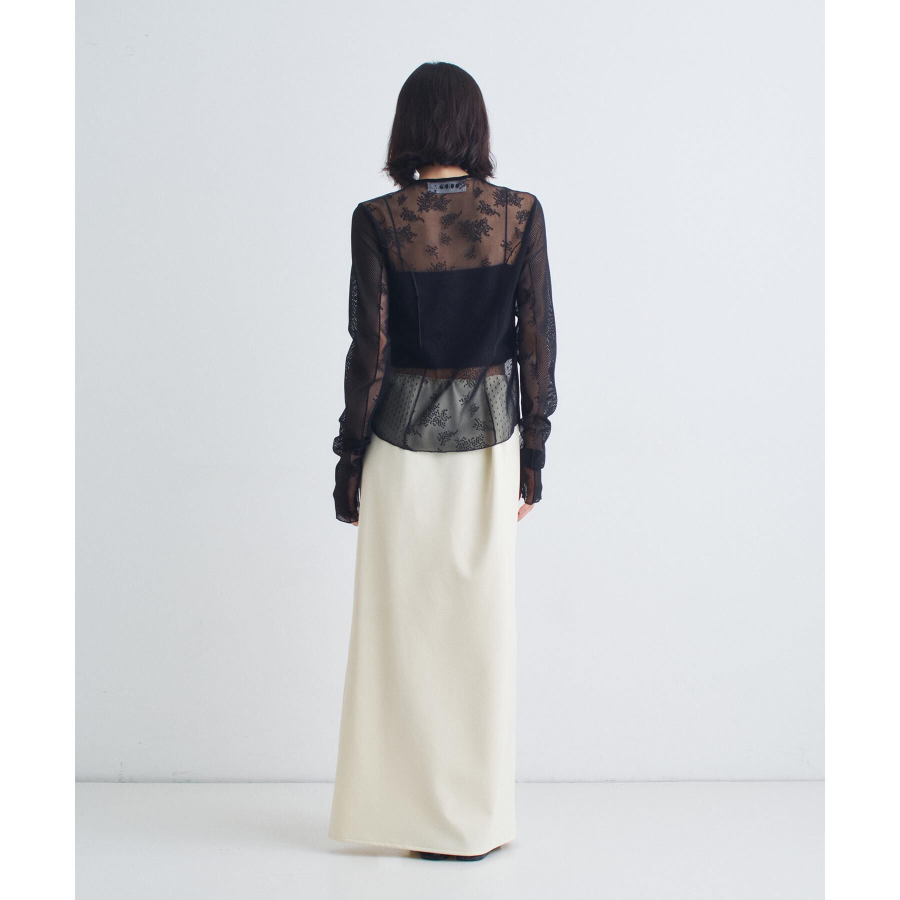 CODE A「◆tulle lace ribbon blouse」|シャツ・ブラウス|