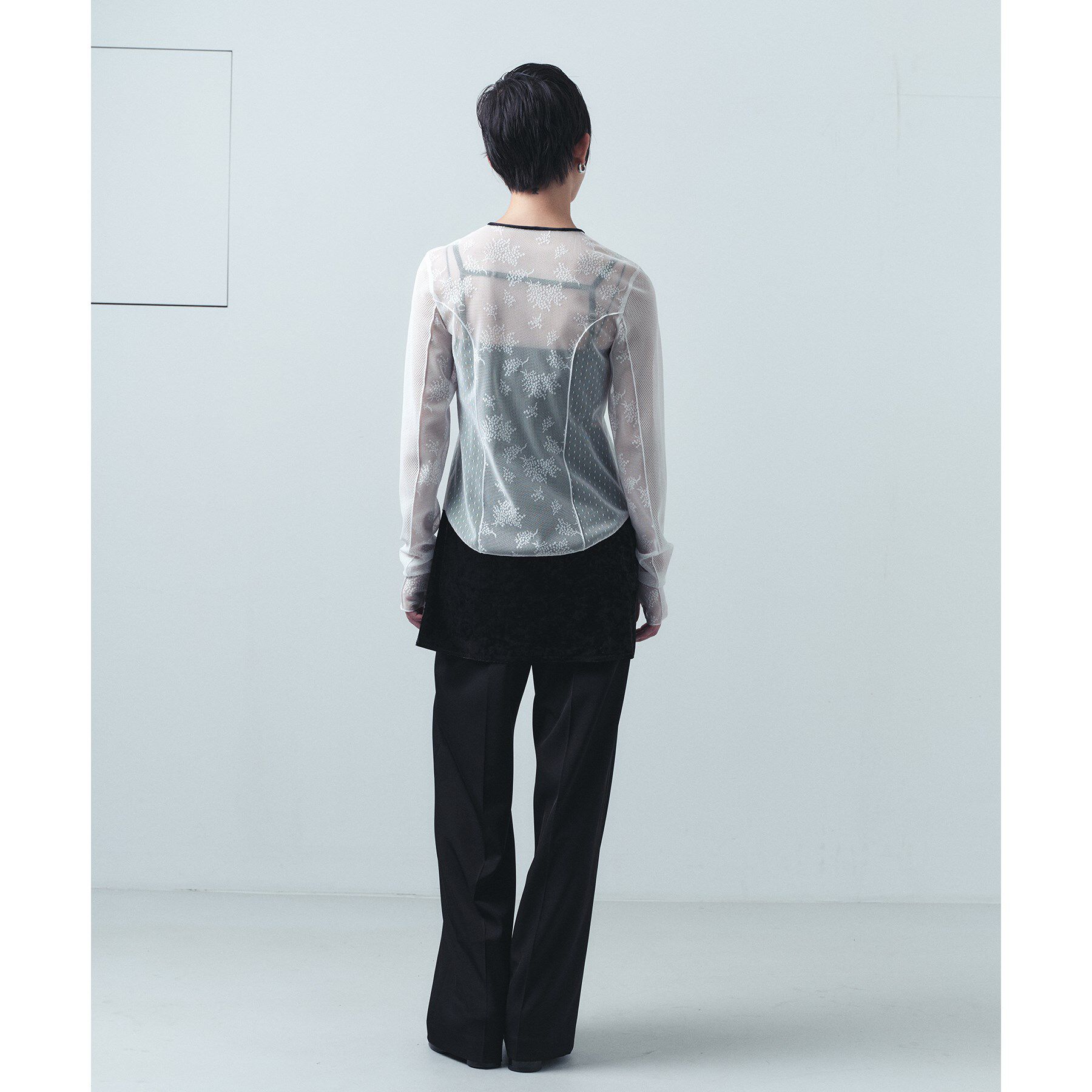 CODE A「◆tulle lace ribbon blouse」|シャツ・ブラウス|