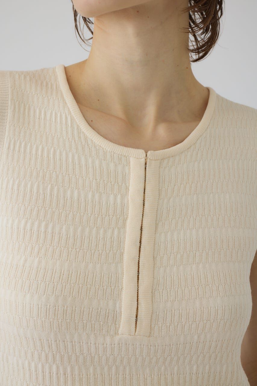 RIM.ARK 「Round neck hook tank」|タンクトップ|