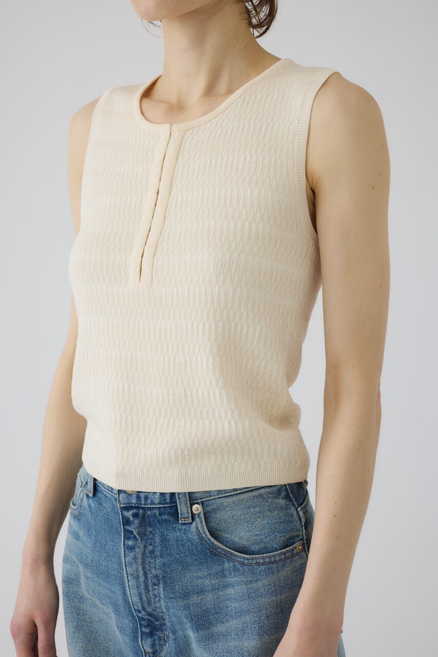 RIM.ARK 「Round neck hook tank」|タンクトップ|