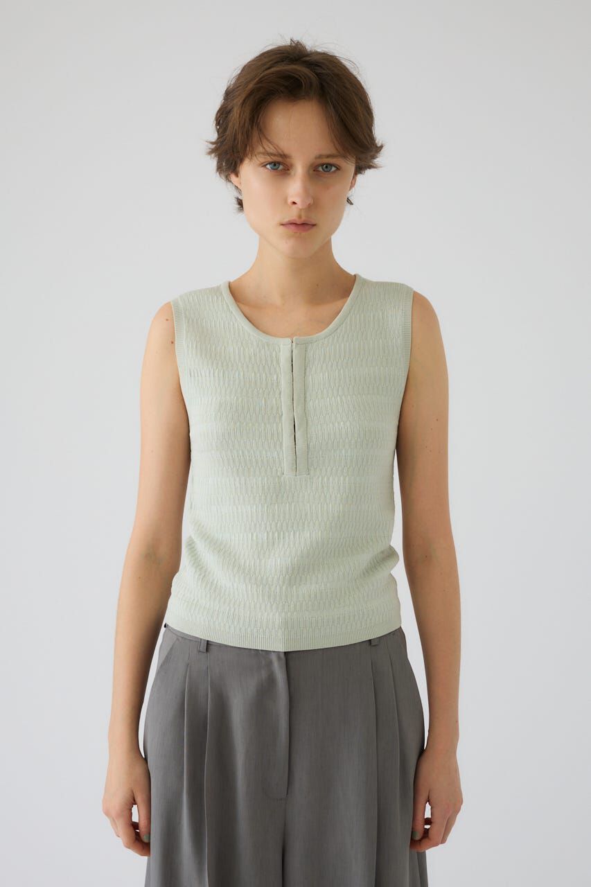 RIM.ARK 「Round neck hook tank」|タンクトップ|