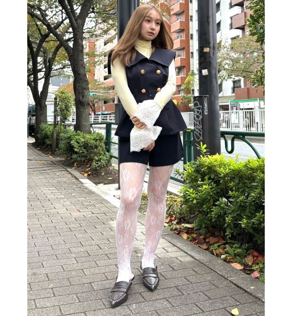 CALNAMUR「レーヨンハイネックドッキングトップス」|Tシャツ・カットソー|