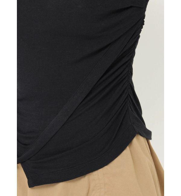 CALNAMUR「レーヨンハイネックドッキングトップス」|Tシャツ・カットソー|