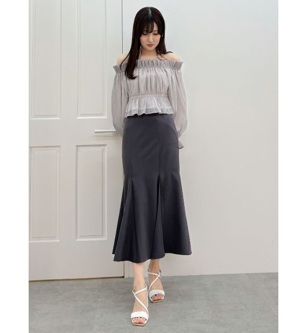 MERCURYDUO「2WAYオフショルシャーリングブラウス」|シャツ・ブラウス|