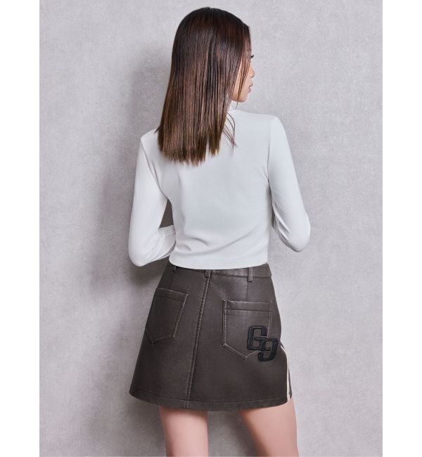 GYDA「GYDAハイネックショートトップス」|Tシャツ・カットソー|