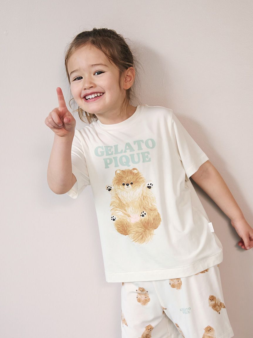 GELATO PIQUE KIDS & BABY「【KIDS】ドッグワンポイントTシャツ」|ルームウェア|
