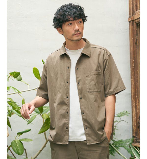 ikka「ライトダンボールダブルフェイスTシャツ」|Tシャツ・カットソー|