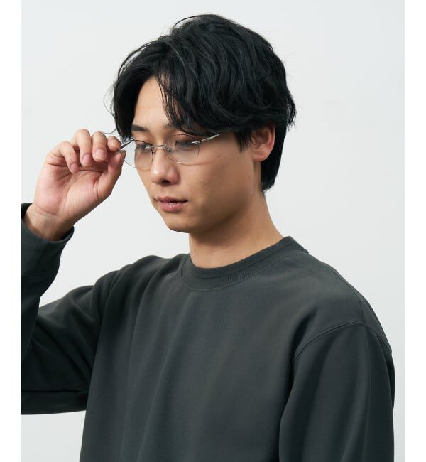  「SUNCUTGlasses/UV100%CUT リムレス サングラス | チタン [度無し専用] カラーレンズ 紫外線対策 UVカット」|サングラス|