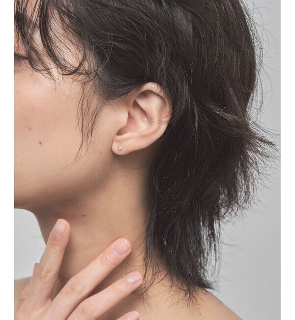 Jouete「K10YG ブラウンダイヤモンド ピアス」|ピアス|