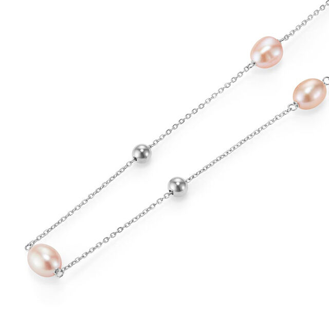 OLIVIA BURTON 「〈OLIVIA BURTON(ｵﾘﾋﾞｱﾊﾞｰﾄﾝ)〉ﾄﾚﾝﾄﾞ ﾊﾞｲｻﾞｼｰ ﾊﾟｰﾙ ﾋﾞｰｽﾞ ｼﾙﾊﾞｰﾈｯｸﾚｽ 」|ネックレス|