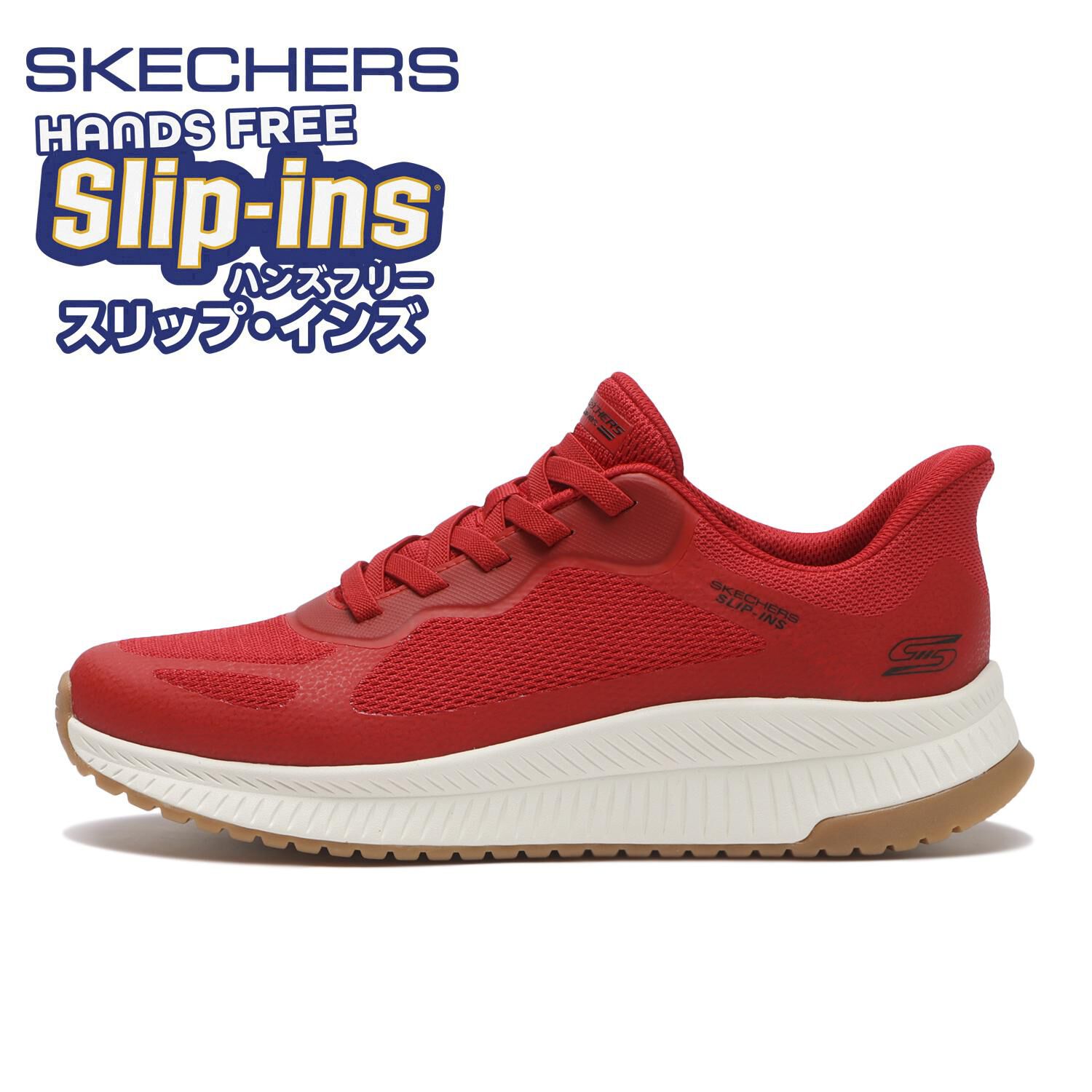 SKECHERS「【SKECHERS】BOBS SQUAD 4 (W)」|スニーカー|レッド