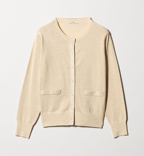 UNITED ARROWS green label relaxing「ラメ クルーネック ニット カーディガン」|カーディガン|