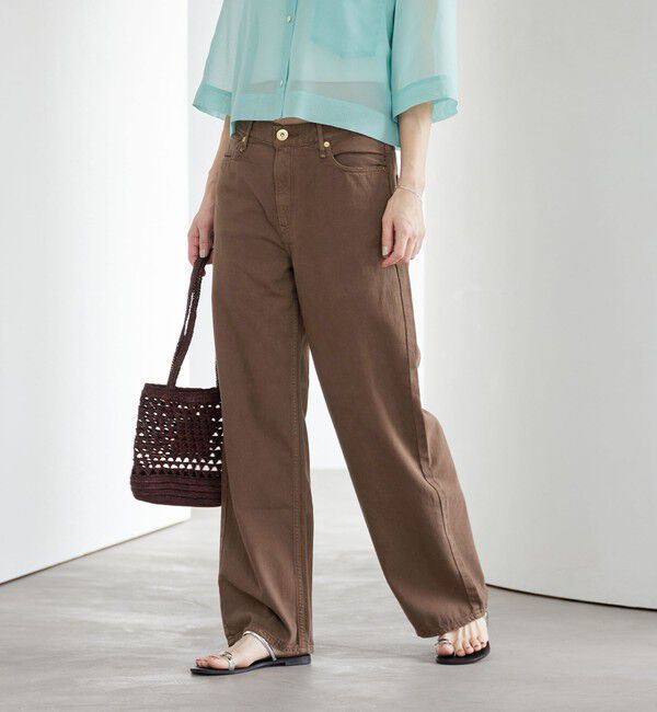 BEAUTY&YOUTH UNITED ARROWS「【別注】＜upper hights＞THE NIECE MID RISE ライトオンス デニムパンツ/ミディアムブラウン」|デニム|
