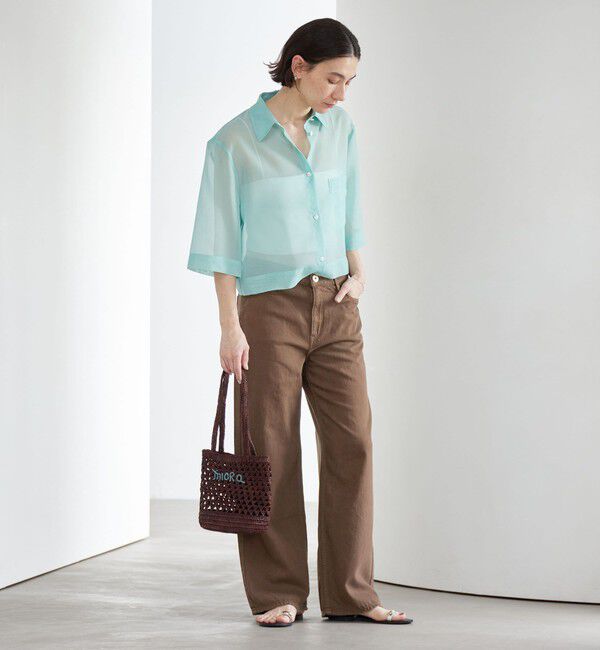 BEAUTY&YOUTH UNITED ARROWS「【別注】＜upper hights＞THE NIECE MID RISE ライトオンス デニムパンツ/ミディアムブラウン」|デニム|