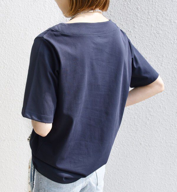 SHIPS for women「《予約》【WEB限定】〈ネックが選べる2サイズ展開〉オーガニックコットン バリエーションネック TEE」|Tシャツ・カットソー|