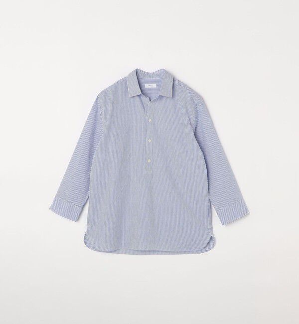 SHIPS any「SHIPS any: 〈洗濯機可能〉コットン  / リネン 7分袖 プルオーバーシャツ 24SS◇」|シャツ・ブラウス|
