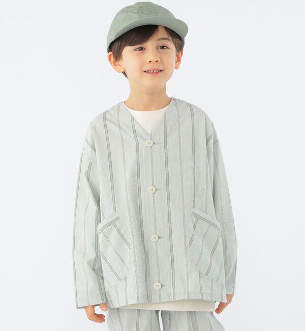 SHIPS KIDS「SHIPS KIDS:100～130cm / カラーレス ワーク シャツ」|シャツ・ブラウス|