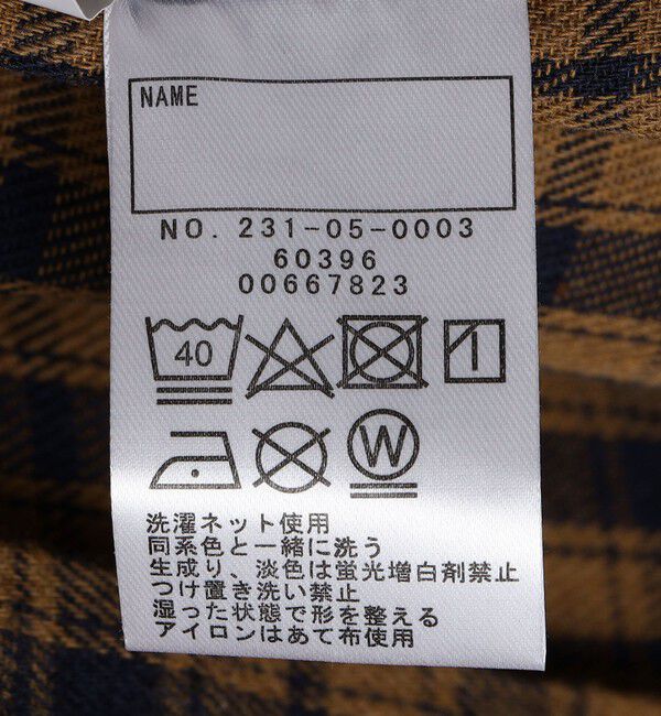 SHIPS Colors 「SHIPS Colors: 110～140cm /〈洗濯機可能〉ネル チェック ロングスリーブ シャツ」|シャツ・ブラウス|