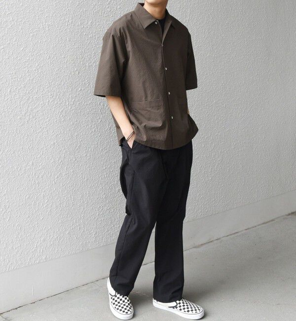 SHIPS any「SHIPS any:〈撥水/ストレッチ〉SOLOTEX(R) シアサッカー キャンプポケット シャツ」|シャツ・ブラウス|