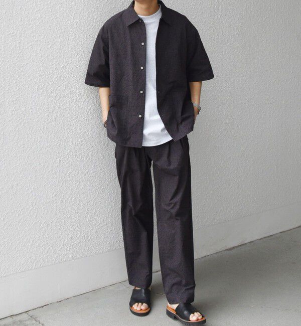 SHIPS any「SHIPS any:〈撥水/ストレッチ〉SOLOTEX(R) シアサッカー キャンプポケット シャツ」|シャツ・ブラウス|