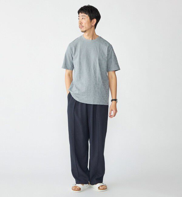 SHIPS「SHIPS: リンクス ジャカード リーフ Tシャツ」|Tシャツ・カットソー|