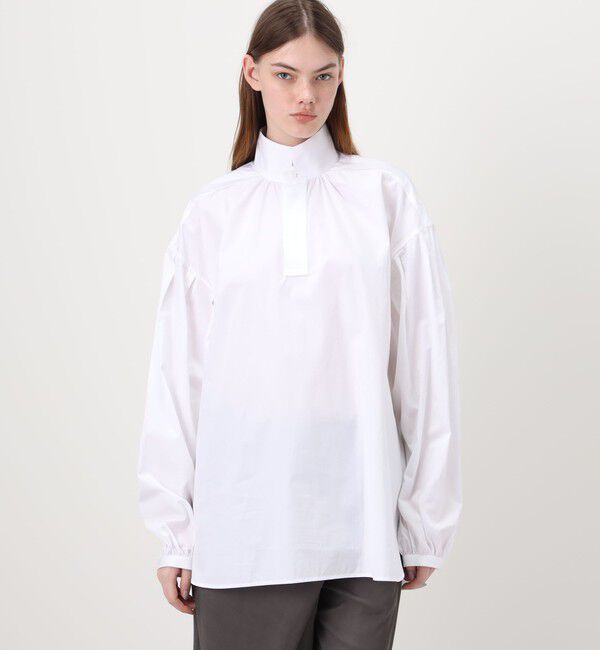 TOMORROWLAND BUYING WEAR「BOURRIENNE SHIRT スタンドカラーシャツ」|シャツ・ブラウス|
