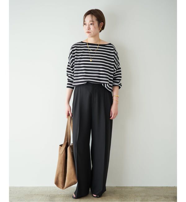 Plage「2 Tuck Elegant パンツ」|スラックス|