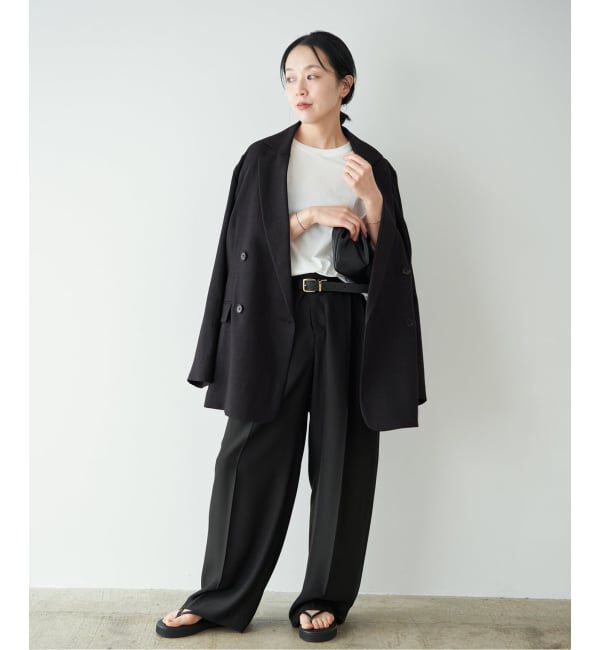 Plage「2 Tuck Elegant パンツ」|スラックス|