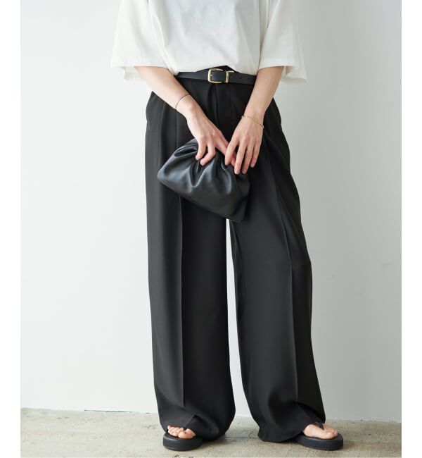 Plage「2 Tuck Elegant パンツ」|スラックス|