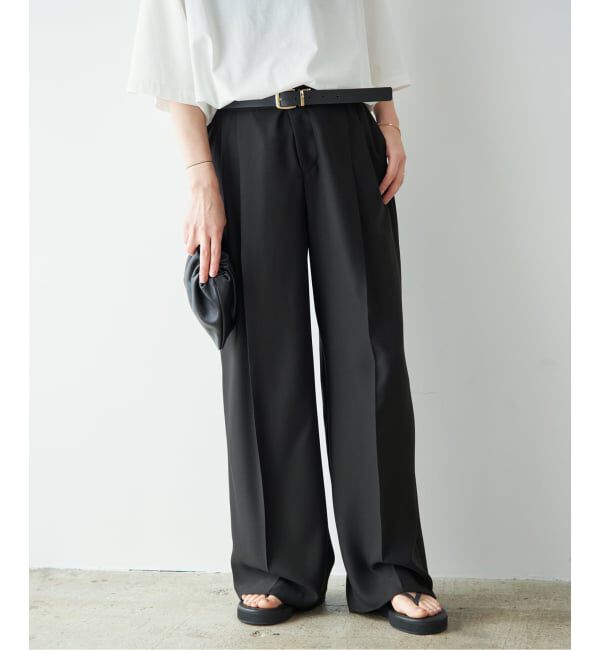 Plage「2 Tuck Elegant パンツ」|スラックス|