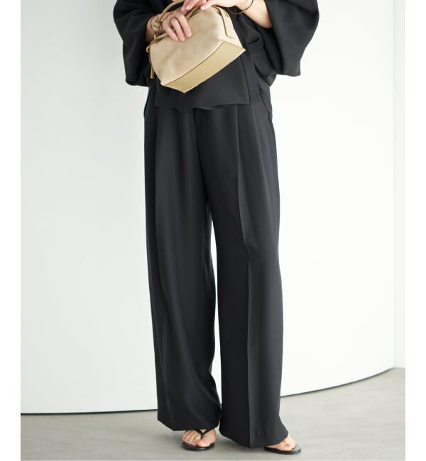 Plage「2 Tuck Elegant パンツ」|スラックス|