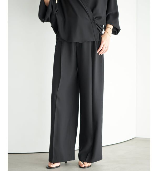 Plage「2 Tuck Elegant パンツ」|スラックス|