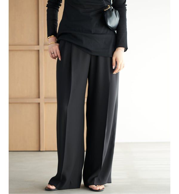 Plage「2 Tuck Elegant パンツ」|スラックス|