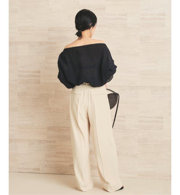 Plage「2 Tuck Elegant パンツ」|スラックス|