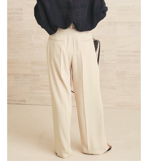 Plage「2 Tuck Elegant パンツ」|スラックス|