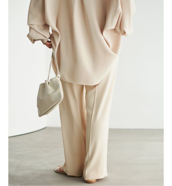 Plage「2 Tuck Elegant パンツ」|スラックス|