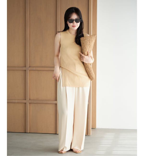 Plage「2 Tuck Elegant パンツ」|スラックス|