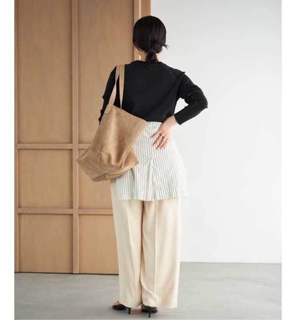 Plage「2 Tuck Elegant パンツ」|スラックス|