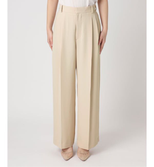 Plage「2 Tuck Elegant パンツ」|スラックス|