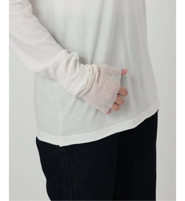 SLOBE IENA「《追加4》レイヤードフロッキードットスリーブロンTEE」|Tシャツ・カットソー|