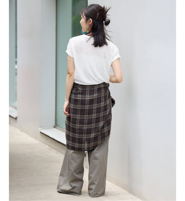 SLOBE IENA「《追加》スラブ天竺5分袖TEE」|Tシャツ・カットソー|