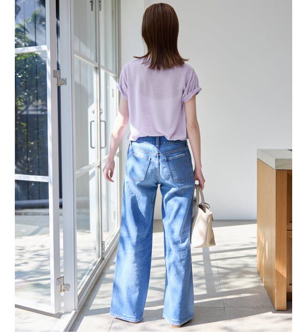 SLOBE IENA「《追加》スラブ天竺5分袖TEE」|Tシャツ・カットソー|