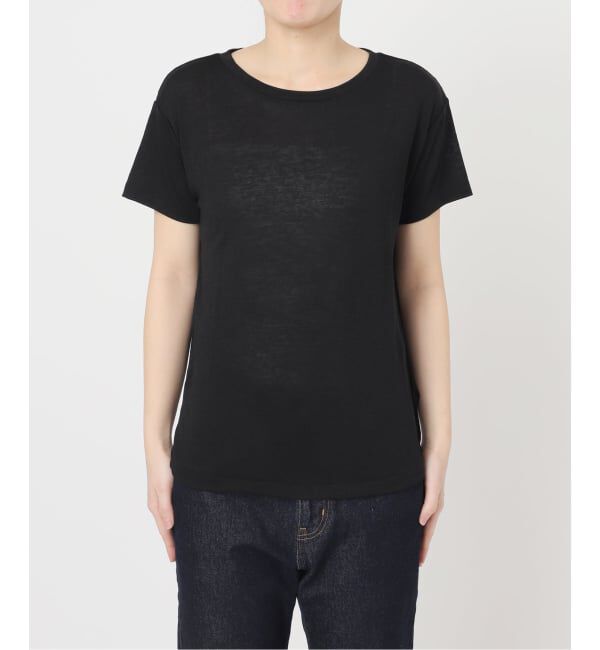 SLOBE IENA「《追加》スラブ天竺5分袖TEE」|Tシャツ・カットソー|