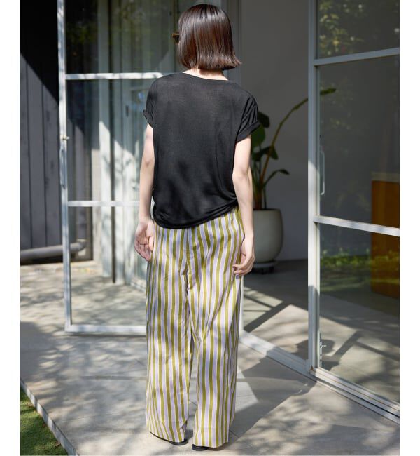 SLOBE IENA「《追加》スラブ天竺5分袖TEE」|Tシャツ・カットソー|
