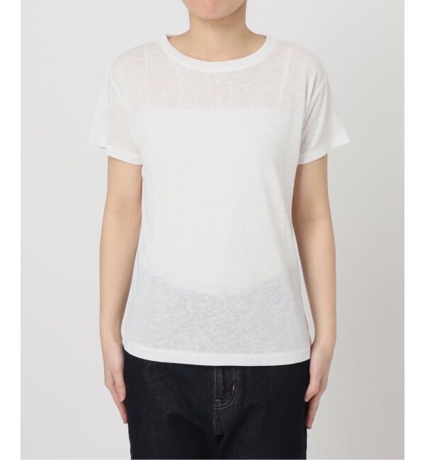 SLOBE IENA「《追加》スラブ天竺5分袖TEE」|Tシャツ・カットソー|