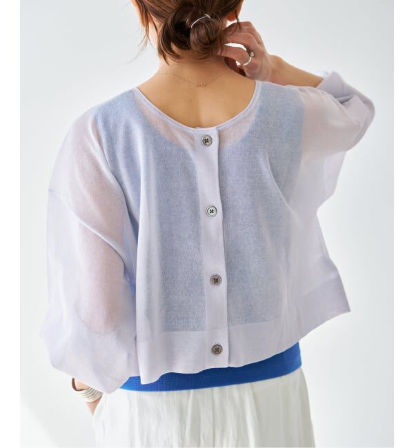 IENA「《追加3》FILMY COTTONカーディガン」|カーディガン|