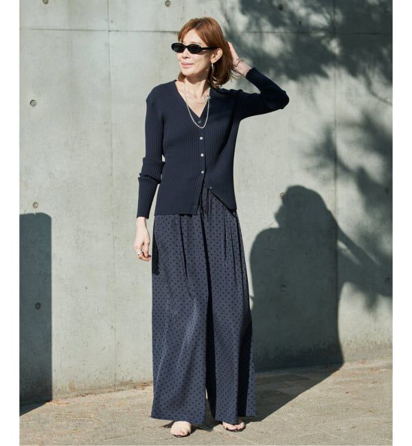 VERMEIL par iena「《予約》ドットワイドパンツ」|その他|