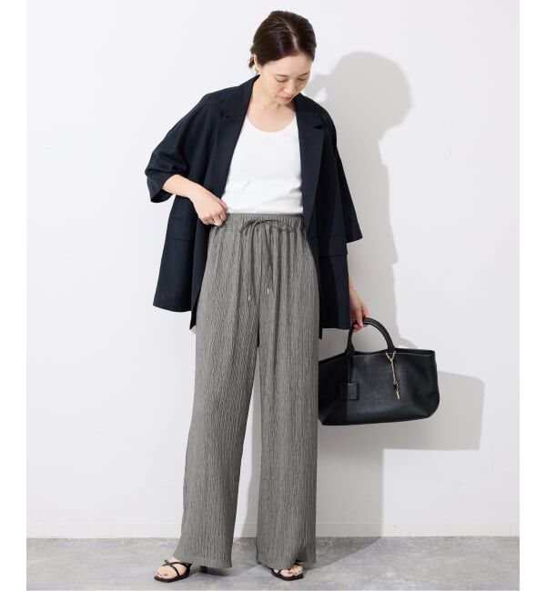SLOBE IENA「《ブラックのみWEB限定》楊柳カットソーパンツ」|その他|