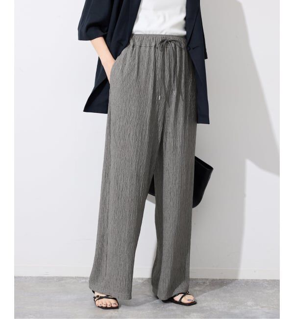 SLOBE IENA「《ブラックのみWEB限定》楊柳カットソーパンツ」|その他|