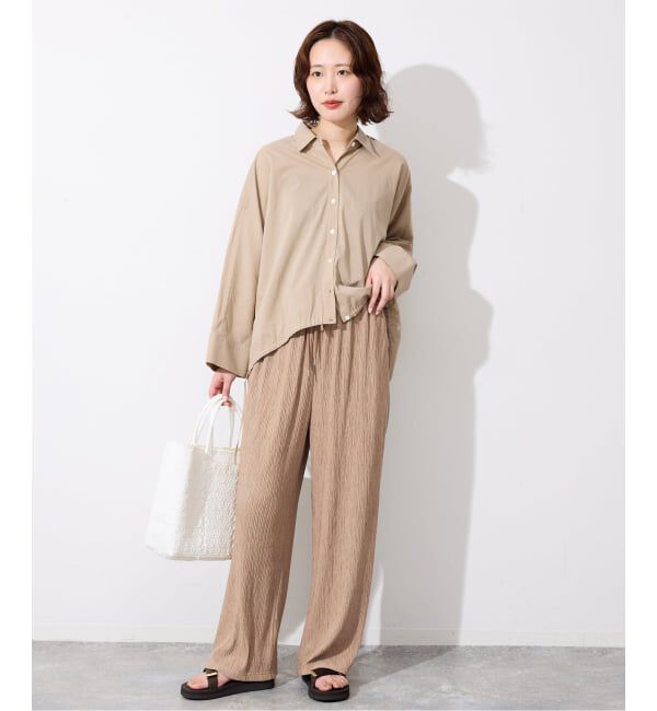 SLOBE IENA「《ブラックのみWEB限定》楊柳カットソーパンツ」|その他|